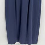 Rebecca Taylor  Refined Suiting Lace Dress Sleeveless Navy Blue Size 4 Office Photo 8