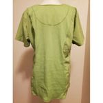 Scrubstar  Shirt Women Large Ultimate Scrub Top Green Front Pockets Badge Loop Photo 2