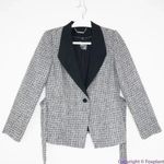 White House | Black Market New!   Belted Tweed wool-blend‎ blazer Jacket , 0P Photo 3