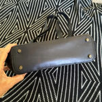 Talbots  woven leather italian made shoulder bag in chocolate brown and espresso Photo 2