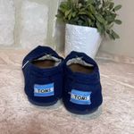 Toms navy blue canvas wool lined slip-ons sz 5.5 Photo 3