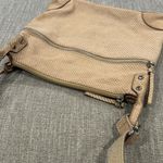 Fossil Brown Leather Crossbody Cowhide Purse Tan Brown Zipper Closure Photo 5