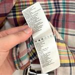 Ba&sh  Womens Medium Betsy Ruffled Plaid Button Down Shirt Beige Multi Check Fall Photo 7