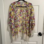 ZARA NWT Kimono Floral Print Cape Jacket Photo 6