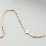 Gold Cross Pendant Necklace Photo 1