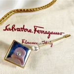 Salvatore Ferragamo Gold & Pearl Pin Photo 3