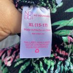 No Boundaries EUC  Juniors' Princess Seam Tank Top and Shorts, Smocking Tropical Photo 6