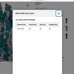 KIM + ONO Long Peacock Floral Kimono Photo 2