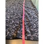 Vtg Notations Long Maxi Dress Medium Black Print‎ Retro Lagenlook Modest Coastal Photo 8