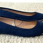 Lane Bryant COPY - Navy blue vegan suede flats sz9W Photo 11