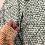 CAbi  Sleeveless Button Up Collared Blouse Women's Small Sea Glass Shimmer Green Photo 2