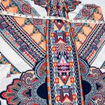 Pink Owl  Geometric Print Mini Dress - Multicolor Photo 3