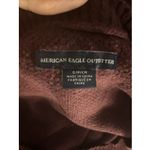 American Eagle  Women’s Maroon Knit Sweater Size Small Long Sleeve Pullover Photo 5