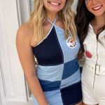 Blue Blush  denim patchwork dress   Photo 2