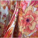 Smythe Pink Begonia Floral Top blouse size medium excellent condition Pink Photo 4