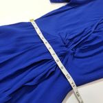 Reformation  Blue Westport Dress High Low V-Neckline Photo 7