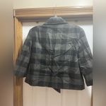 Larry Levine  gray & black plaid 3/4 sleeve blazer size 14 OBO DRY CLEAN ONLY Photo 1
