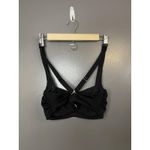 Athleta  Bikini Swim Top Womens 34B/C Black Underwire Bra Cup Adjustable Straps Photo 2
