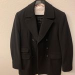 Banana Republic Wool Pea Coat Black Men’s Photo 0