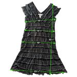 Max Studio Black White Ruffle Mini Dress Small Indie Sleaze Monochrome Photo 14