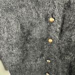 United Colors Of Benetton Italy Vintage Black Mohair Cardigan IT 46 US 10 Photo 4