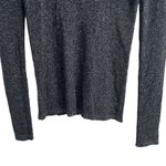 Ann Taylor Factory Women's M Black Metallic Sweater Bow Detail Pullover Size M Photo 4