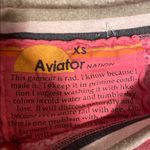 Aviator Nation  Pink and Red Striped Sweatshirt Photo 1