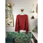 Goldie Rust Red Knit Sweater with Tie Side - Size - M/L Photo 2