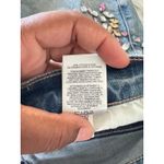 EXPRESS  Women’s Size 6 Embellished Denim Mini Skirt y2k Glam Bejeweled Festival Photo 3