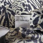 Chico's Womens S 100% Silk Animal Print Open Front Blazer Photo 8