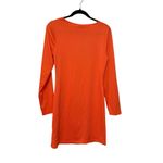 Gianni Bini  NWT Orange Icon Knit Scoop Neck Long Sleeve Mini Dress Size XL Photo 4