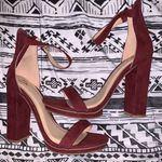 Windsor Maroon Suede Heels  Photo 0