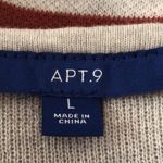 Apt. 9 BoHo open front cardigan striped duster sweater long Large comfort colors Photo 5