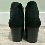 Naturalizer  Soul Faux Suede Black Studded Booties Heeled Ankle Boots Size 7W Photo 3