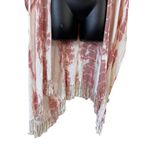 Woven Heart  Tie Dye Fringe Kimono Photo 3