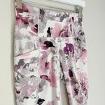 Athleta Women’s 7/8 Length Salutation Leggings Pink Peony Pink White XS Photo 4
