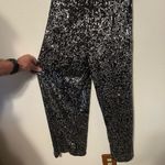 Bebe  Black Sequin Strapless Jumpsuit | NYE Party Glam | Size Medium Photo 4