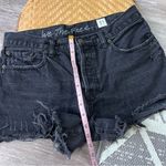 Free People  Sofia black distressed‎ denim shorts women’s size 31 Photo 4