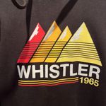 Whistler Mountain Retro Hoodie Sweatshirt Size Medium Black Photo 1