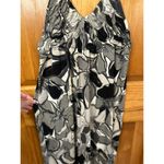 Elle NWT Women XS 12x49 Halter Neck Maxi Dress Summer Floral Abstract Black Photo 2