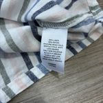 Caslon  Blouse Womens Size Small Linen Stripe Vneck Shirt Lightweight Photo 7