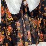 Urban Outfitters Gracey Floral Plunging Peplum Wrap Top Photo 8