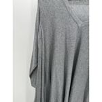 Martha Stewart Womens Long Tunic Sweater M/L Gray Oversized Slouchy Lagenlook Size M Photo 2