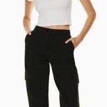 Aritzia Wilfred Free Modern Twill Cargo Pants in Black Size 2 Photo 0