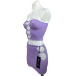 White Fox Boutique NEW White Fox Purple Sexy Cutouts Strapless Tube Top & Mini Skirt 2 Piece Set OS Photo 1