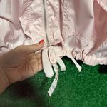 BB Dakota Light Pink Windbreaker Jacket Feminine Casual Zip Up Outerwear Large Photo 6