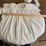 VTG VANDEMERE Pink Lace Cotton Cottage Core Nightgown M Victorian Crochet Lace Size M Photo 6