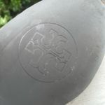 Tory Burch Verbena Patent toe Silver Snake Skin bow ballerina Flats Photo 6