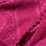 Free People  Mini Dress 10 Miss Connections Lace Fuchsia Fit Flare Cocktail Party Photo 3