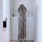 Michael Kors Maxi Dress Animal Print Tiered Cold Shoulder Size XL NWT $120.00 Photo 6